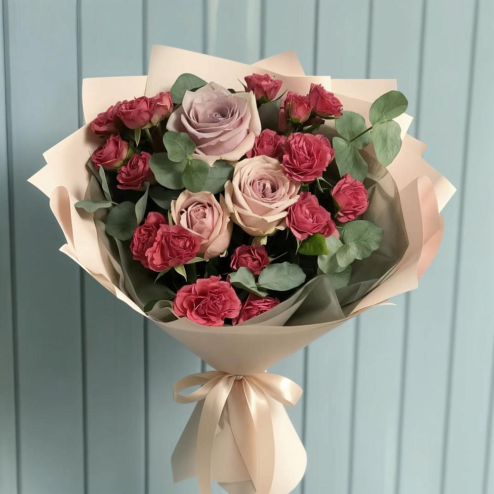 Букет цветов из: Гвоздики и Розы в Золотухино