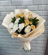 Букет цветов из:  Розы и Хризантемы в Золотухино