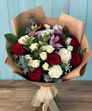 Букет цветов из:  Розы и Альстромерии в Золотухино