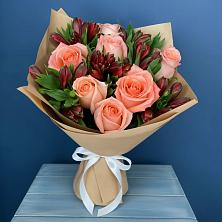 Букет цветов из:  Розы и Альстромерии в Золотухино