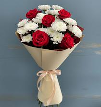 Букет цветов из:  Розы и Хризантемы в Золотухино