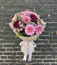 Букет цветов из:  Герберы и Хризантемы в Золотухино