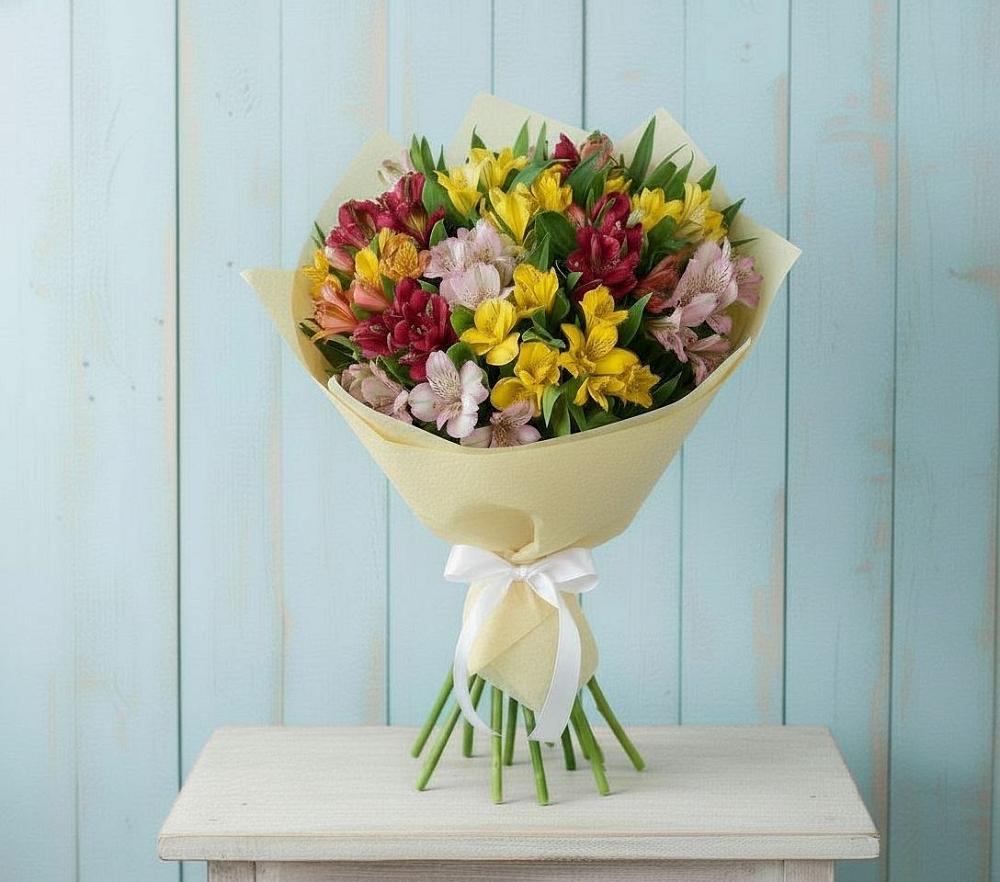 Букет цветов из: Альстромерии в Золотухино