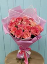 Букет 15 Розовых роз Равель в Золотухино