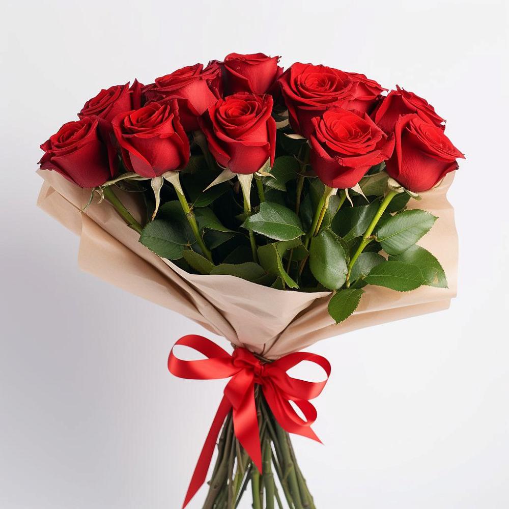 Букет 11 Красных роз Эдлесс Лав в Золотухино