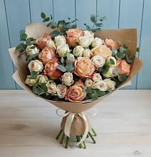 Букет цветов из:  Альстромерии и Розы в Золотухино